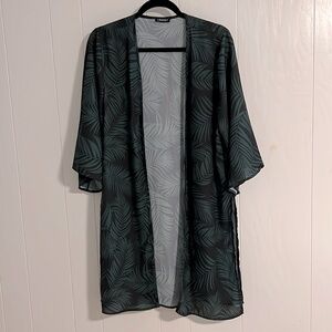 Leaf Print Kimono